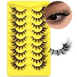 ALICROWN Lashes Cat Eye False Eyelashes Wispy Strip