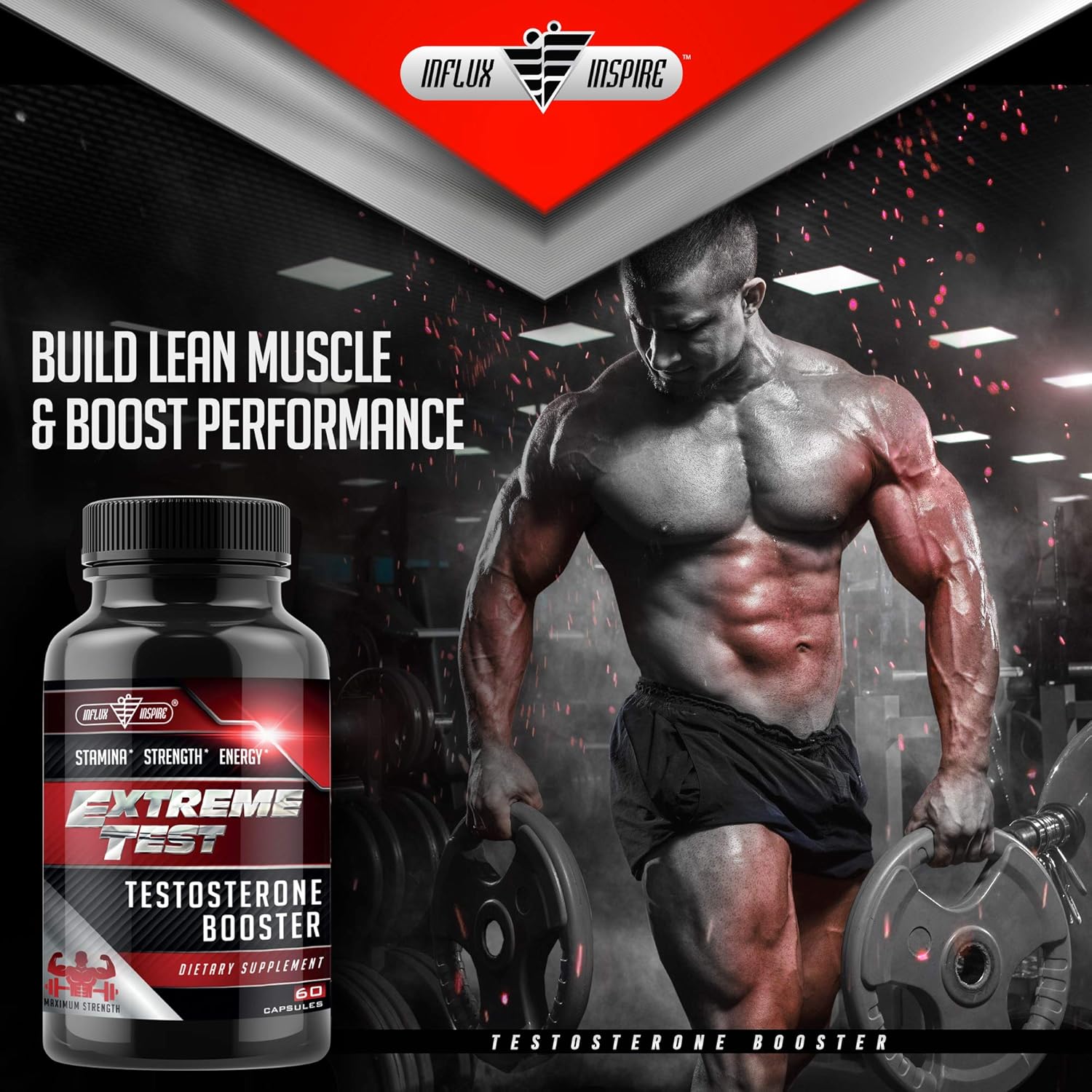 Test Boost Advanced Dietary Supplement - Male Enhancement Formula - Powerful Stamina, Strength, Energy & Endurance Supplement - Supports Healthy Test Training & Natural T Levels - 60 Capsules: Health & Personal Care