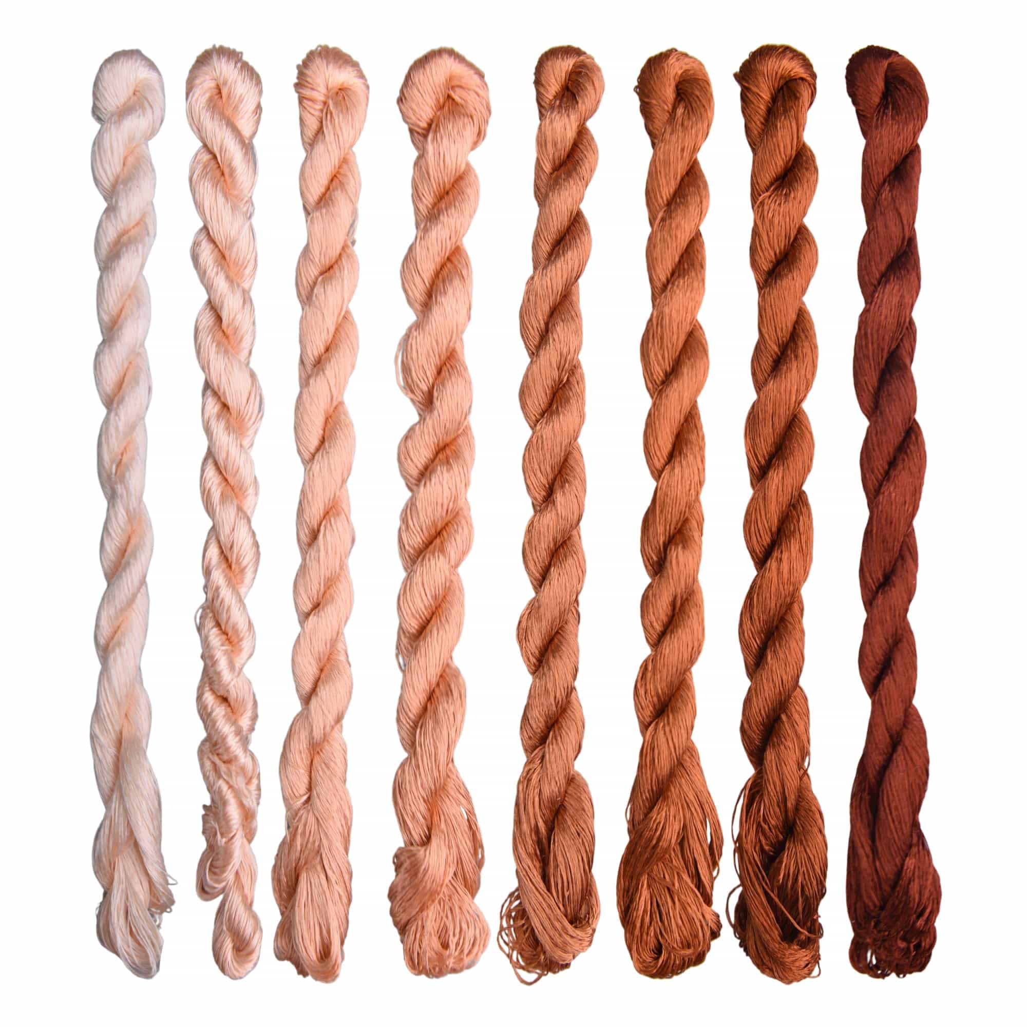MINGGUXIUYI Natural 100% Silk Thread, Handmade