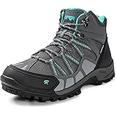 R CORD Womens Hiking Boots Waterproof Hiking Boots Womens Non-Slip Lightweight Outdoor Hiking Shoes Trekking Camping Trail Outdoor