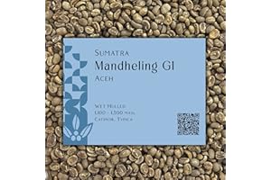 Sumatran Coffee Whole Bean – Unroasted Green Coffee Beans for Home Roasting – Sumatra Mandheling Single-Origin, Bold & Earthy Flavor – Wet-Hulled, – Current Crop Roasting Shop - 5 Pound Bag