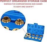 KATSU Brass Router Guide Bushing Set 10 Pcs Case Metric Size Kit view 2