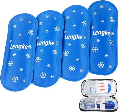 YOUSHARES Reusable Ice Packs for Insulin Cooler - 4Pcs Nylon Gel 60ml Each