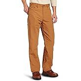 Dickies Men's Relaxed Fit Straight-Leg Duck Carpenter Jean, Brown, 33W x 30L