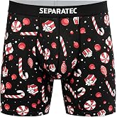 Separatec Mens Underwear Cardlefit Pouch Funny Boxer Briefs Anti Chafing | Bamboo Rayon, Ultra Breathable &amp; Moisture Wicking Comfort, Cooling, Soft, Lightweight Feel for Summer Travel &amp; Everyday Wear