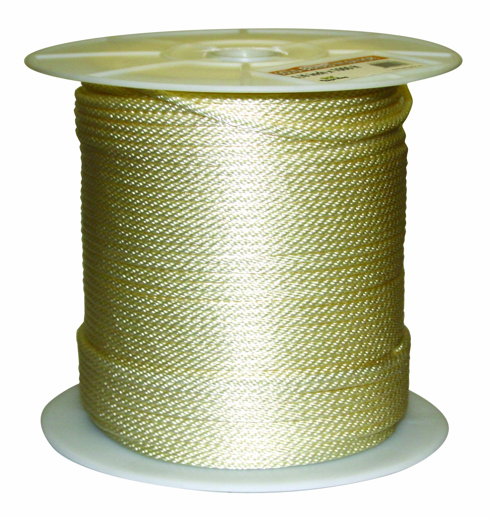 Rope King SBN141000 Solid Braided Nylon Rope 1/4 inch x 1000 feet