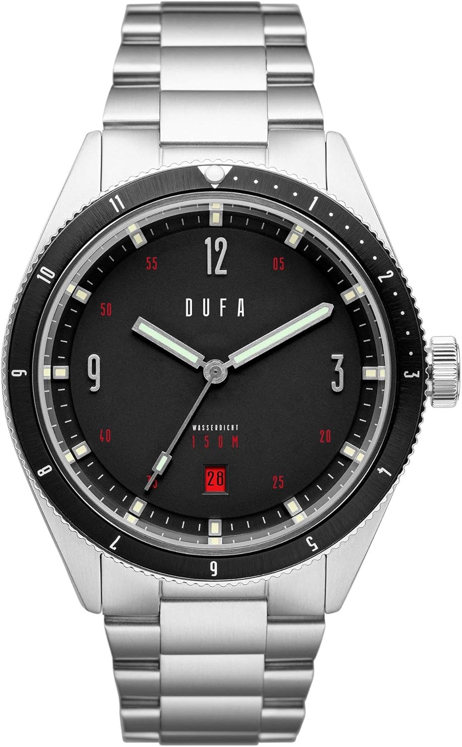 Dufa Men's Freitaucher DF903411 Silver StainlessSteel
