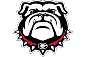 CRAFTIQUE Georgia Bulldogs Magnet (NEW BULLDOG HEAD MAGNET (3",6",12",18"), 12 in)