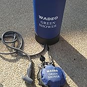 Douche De Camping Portable WADEO – Autonomie 140 Min – 5 Pression – Étanche IPX8 – Compatible Seau 20L – Pour Rando, Van - 8