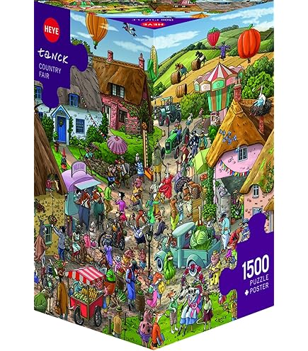 Heye Happytown Berman Triangular Puzzles (1500-Piece, Multi-Colour