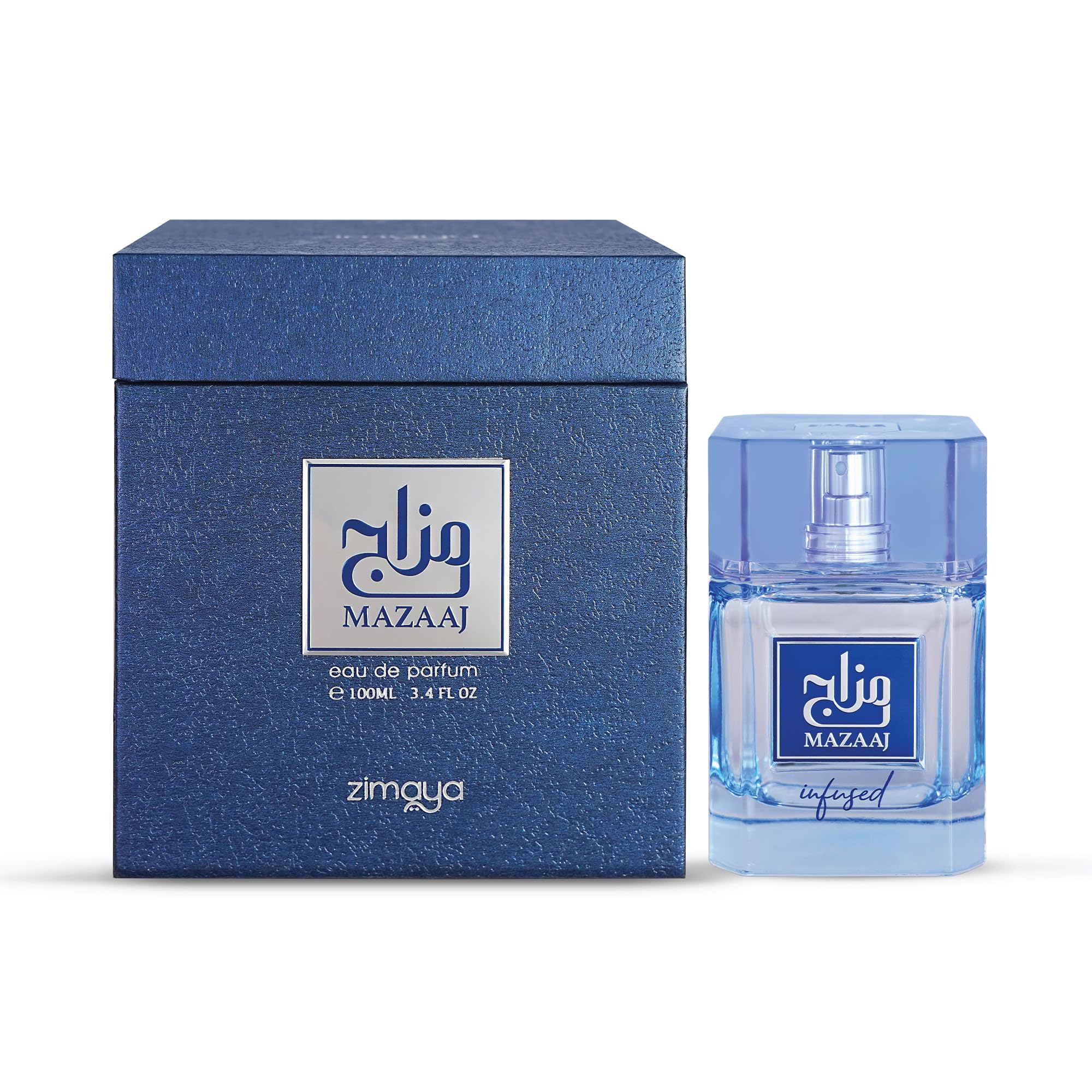 Zimaya Mazaaj Infused For Men Eau De Parfum, 3.4 Fl. Oz