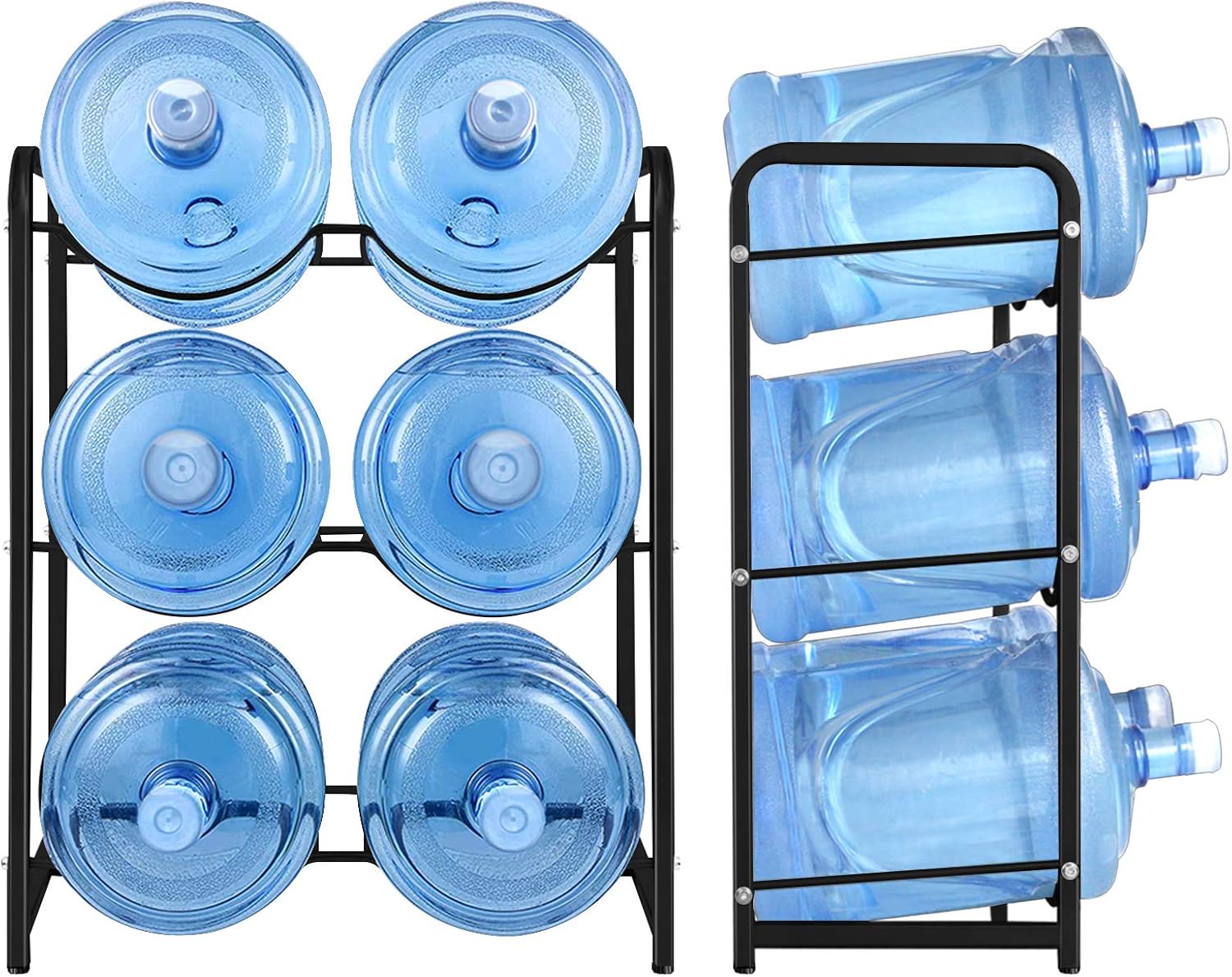 Water Bottle Storage Rack, 3Tier Reinforced Carbon Steel