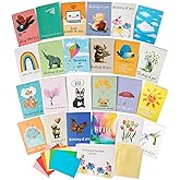 apearrie Thinking of You Cards with Envelopes, Set of 24 Large 5x7 Thinking of You Cards Assortment Box with Envelopes and Gold Seals