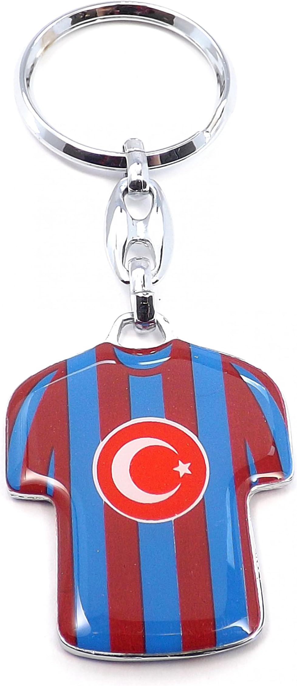 Key Ring – T-Shirt Football TS Trabzon Futbol Red Blue Color – Bordo Mavi