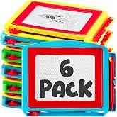Magnetic Drawing Boards for Kids (6-Pack) Erasable Sketch Tablets | Travel Doodle Drawing Pads for Boys &amp; Girls, Birthday Party Favors, Stocking Stuffers, Classroom Rewards &amp; Kids Activities