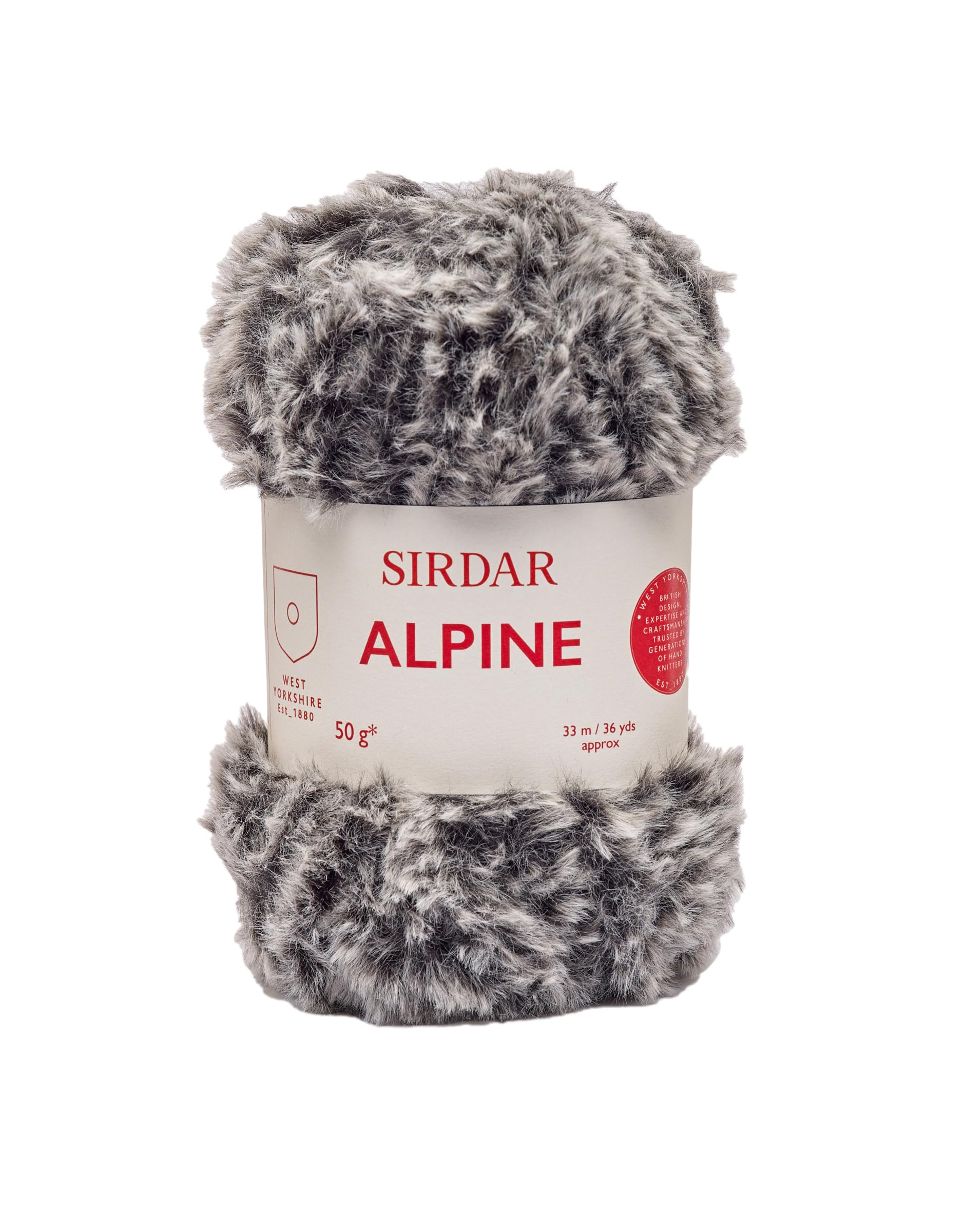 Sirdar Alpine, Luxe Faux Fur Yarn, Seal (402), 50g