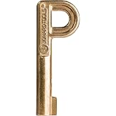 Jonard Tools TTK-225 P Pedestal Key Lock - Premium Brass Skeleton Key for Channell Locks, Heavy Duty Spring Lock Cabinets, and More