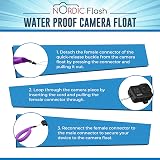 Nordic Flash Waterproof Camera Float Strap 2pk Turquoise Purple Floating Device view 5