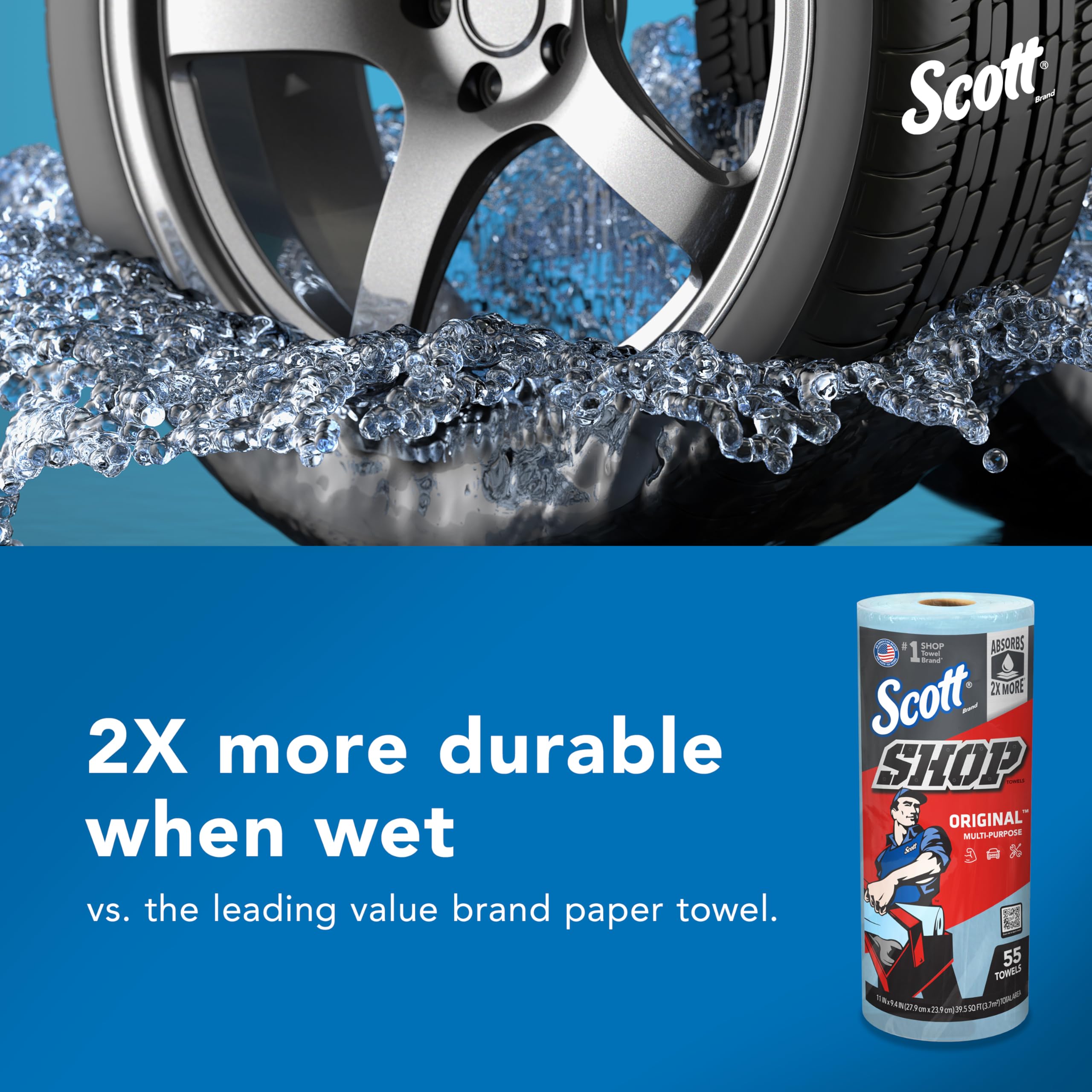 Scott Shop Original Blue Towels (75147), 9.4