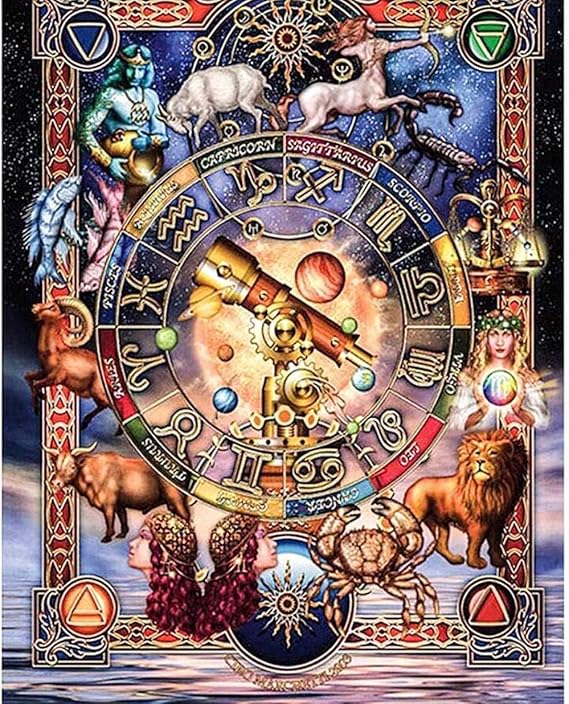 LSDAMW 5D Diamond Painting Adult Zodiac Full Diamond by