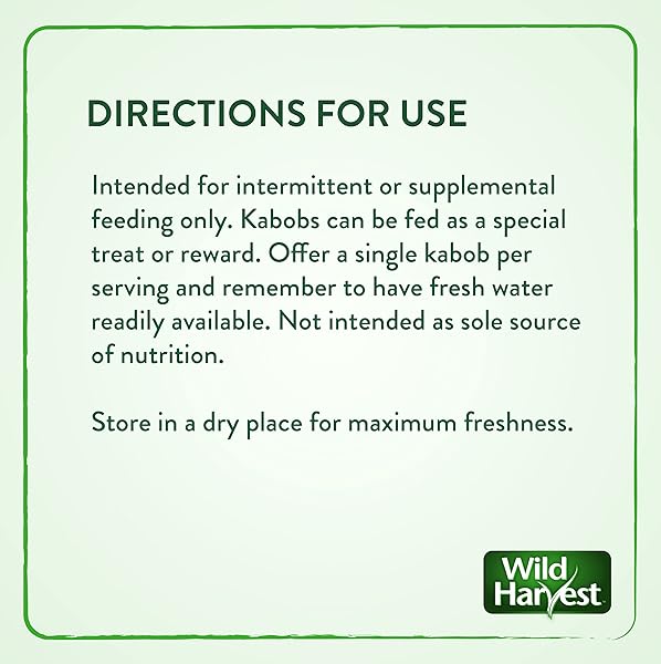 WILD HARVEST FRUIT KABOBS, 6 COUNT, FOR PET RABBITS, GUINEA PIGS, HAMSTERS, GERBILS, MICE AND RATS