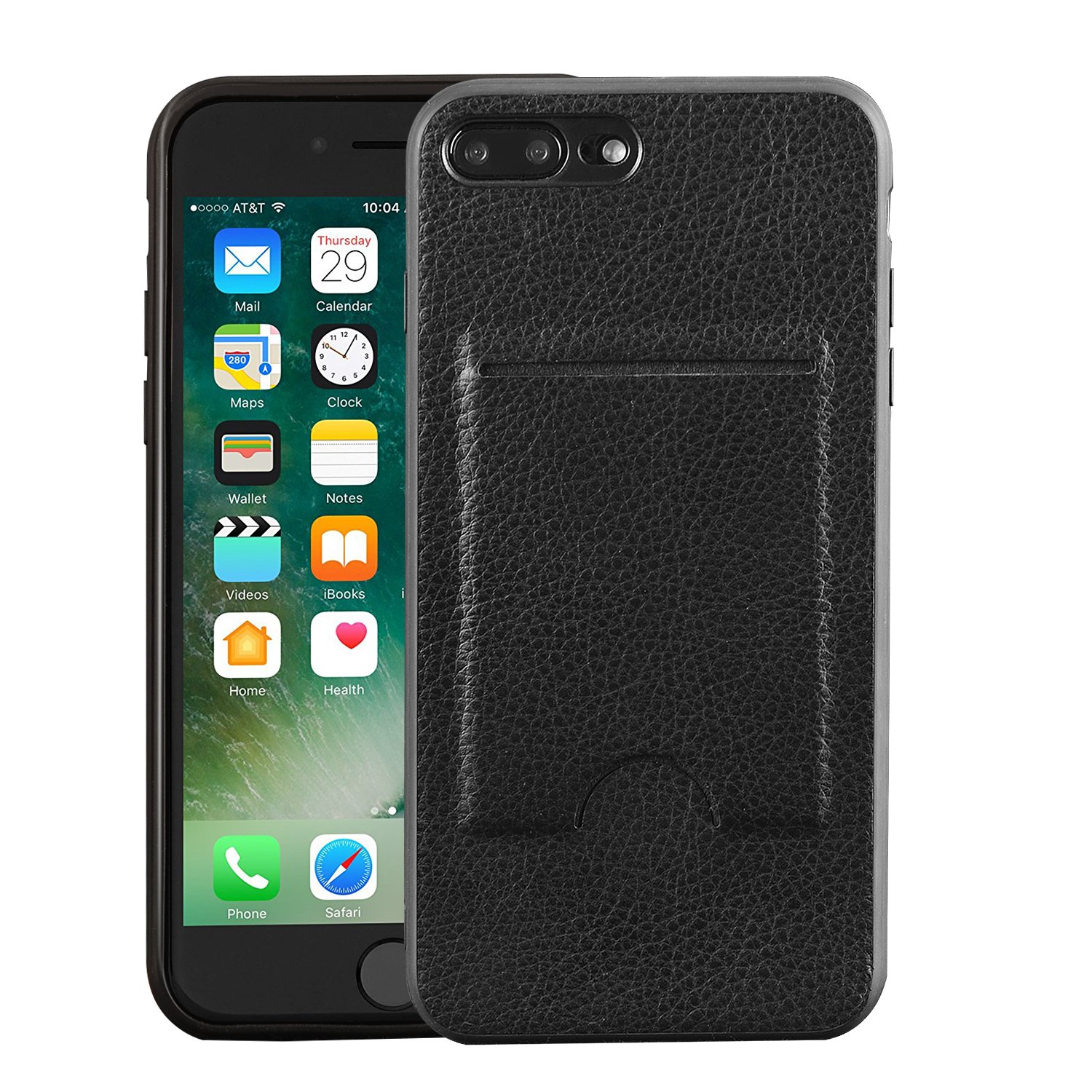 iPhone 7 Plus/8 Plus Wallet Case, Card Case, MagicSky Ultra Slim Premium PU Leather Wallet Case Shock-Absorbing Protective Bumper Cover With Card Holder for Apple iPhone 7 Plus/8 Plus - Black