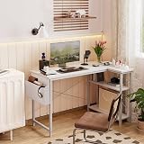 BEXEVUE L Shaped Corner Desk 120x70 cm White Computer Gaming Desk view 2