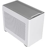 Cooler Master NR200 Mini-ITX PC Case, High Airflow, 330mm GPU Support White | 155mm Air Cooler Support, 330mm Graphics Card Support, 280mm AIO Radiator Support, SFX PSU Support, Horizontal GPU Mount
