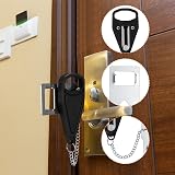 LJHOME Portable Door Lock 2 Pack Security Anti-Theft Inward Door Locks view 3