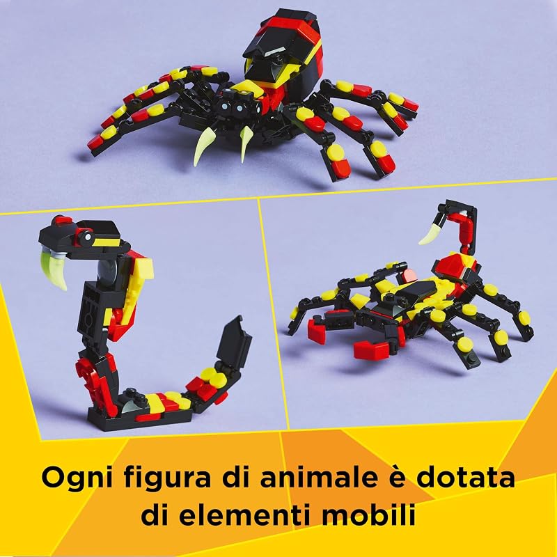 Creator 3 in 1 Animali selvatici: ragno trasformista 31159