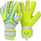 Renegade GK Vulcan Goalie Gloves with Microbe-Guard (Sizes 6-11, 4 Styles, Level 3) Pro-Tek Fingersaves & 3.5+3MM Hyper Grip | Excellent Goalkeeper Glove for Higher Play | Based in The USA
