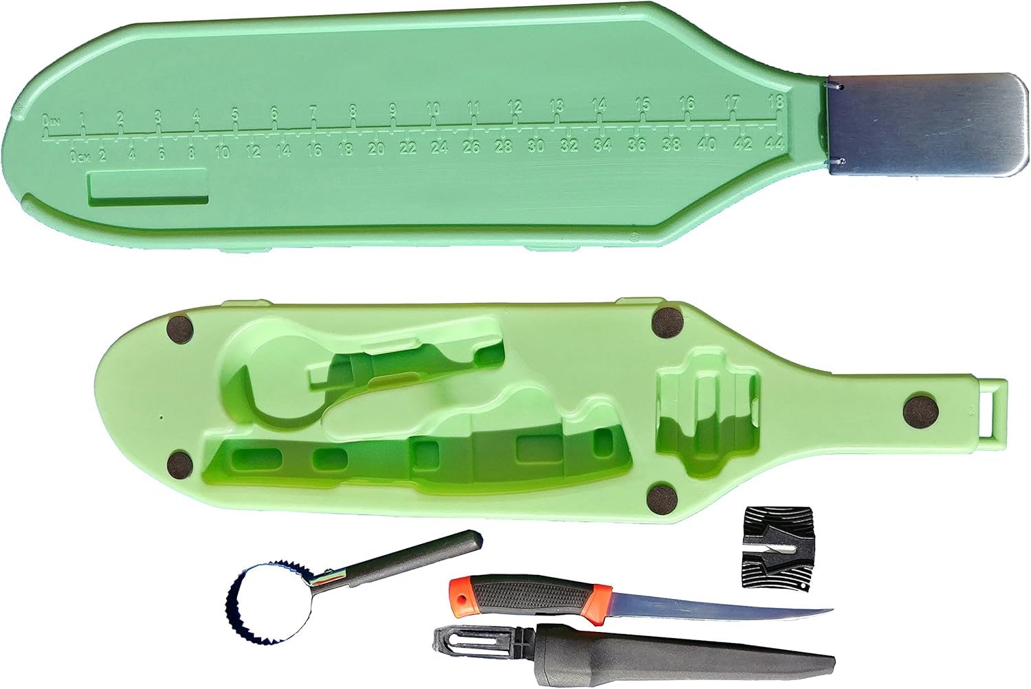 Fish Filleting Board with Clamp and Tools Fillet Knife, Sheath