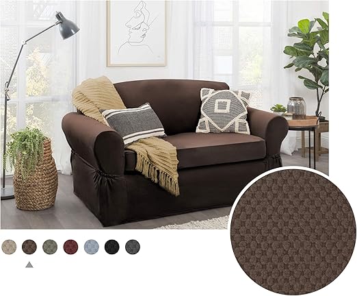 Amazon Com Maytex Pixel Ultra Soft Stretch 2 Piece Furniture