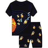 Boys Pajamas 100% Cotton Toddler 2 Piece Short Sleeve Pjs Kids Summer Sleepwear Clothes Set 3t-10t