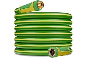 ARTISTAN Garden Hose 50 ft x 5/8",Hose Reel Connecting Hoses,Leader Hose -2024 Upgraded Flexible Water Hose - Hose Extension, Lead In Hose for Garden Hose Reel, Solid Brass Fittings Connector, No Leak,Durable