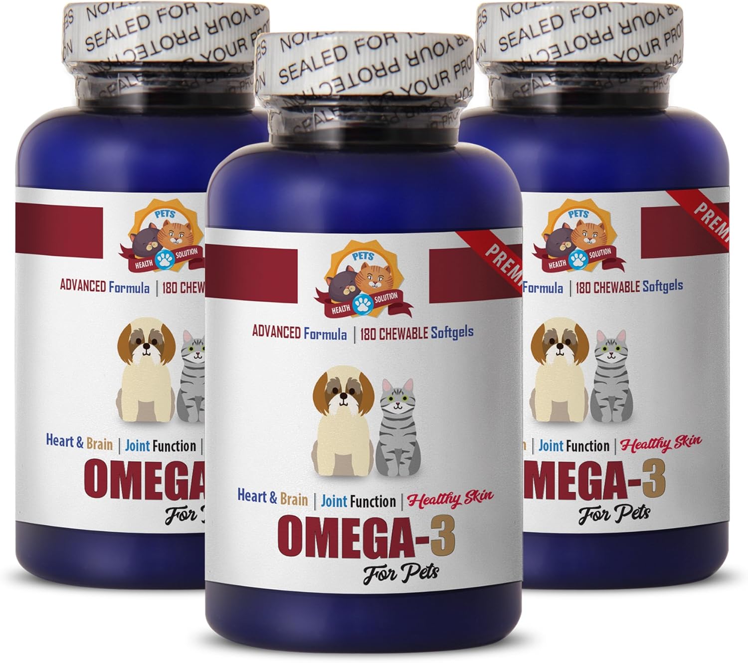 Dog Fat Pills Omega 3 for Pets Dog and CAT Treats
