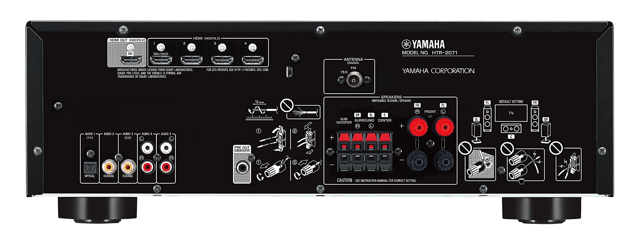 Yamaha YHT1840 5.1 Home Theatre Kit Black Buy Online in Pakistan at