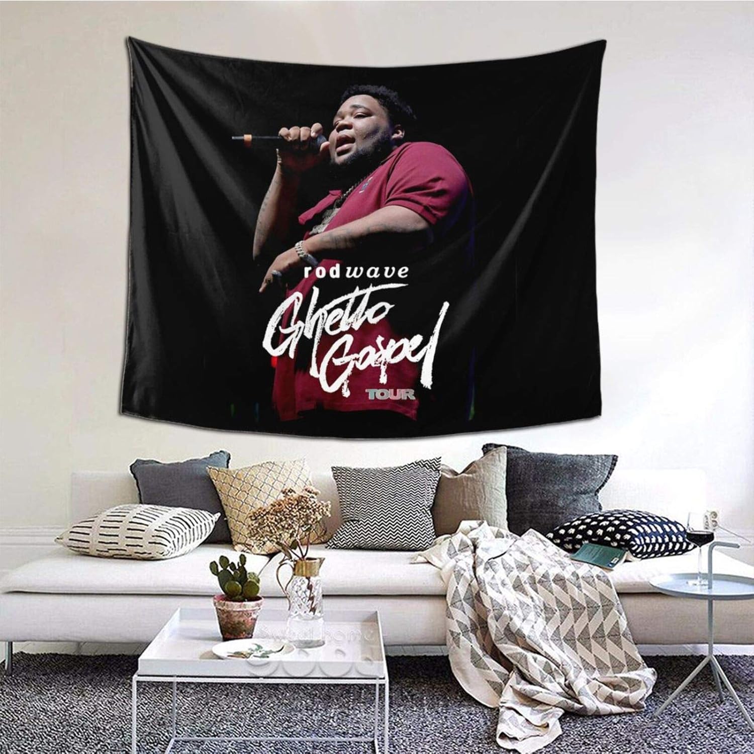 Olipa Rod Wave Tapestry Tapestries Home Decor Wall Art Tapestry for Bedroom 60-51inch