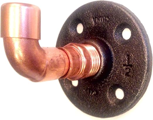 Amazon Com Industrial Copper Pipe Wall Hook And Or Curtain Tie