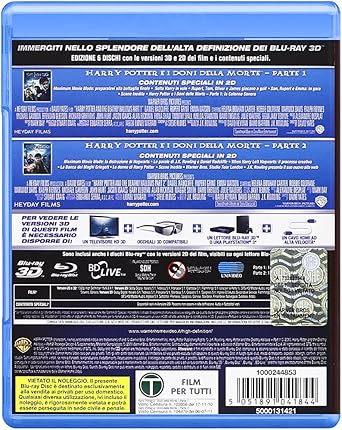Harry Potter E I Doni Della Morte Parte 01 02 3d 4 Blu Ray 2 Blu Ray 3d Amazon Co Uk Helena Bonham Carter Jim Broadbent Robbie Coltrane Warwick Davis Alexandre Desplat Ralph Fiennes Michael Gambon Brendan