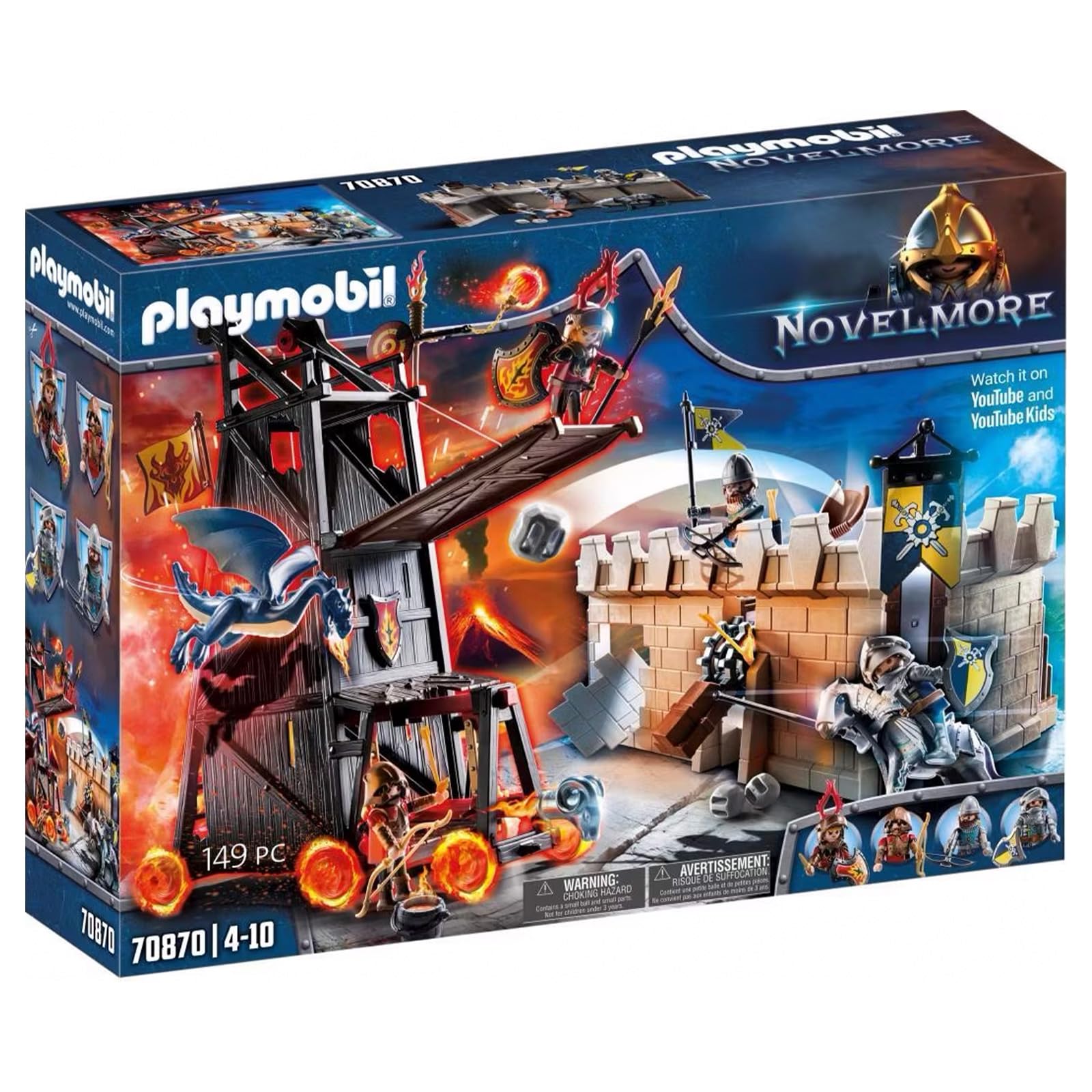 PLAYMOBIL® Novelmore 70870 Playset, Attack with the Battle Tower