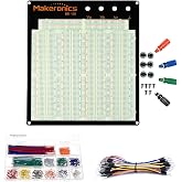 Makeronics 3220 Solderless Breadboard Kit 560 U-Shape 65 PCS Jumper Wire | 3220 Tie-points Experiment Plug-in Breadboard With Aluminum Back Plate Compatible with Prototyping Circuit Arduino