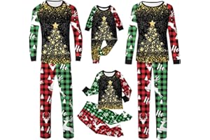 GENERIC Family Christmas Pajamas Matching Pajamas for Family, Christmas Pjs Matching Sets for Couples Adults Soft Loungewear Pjs Set