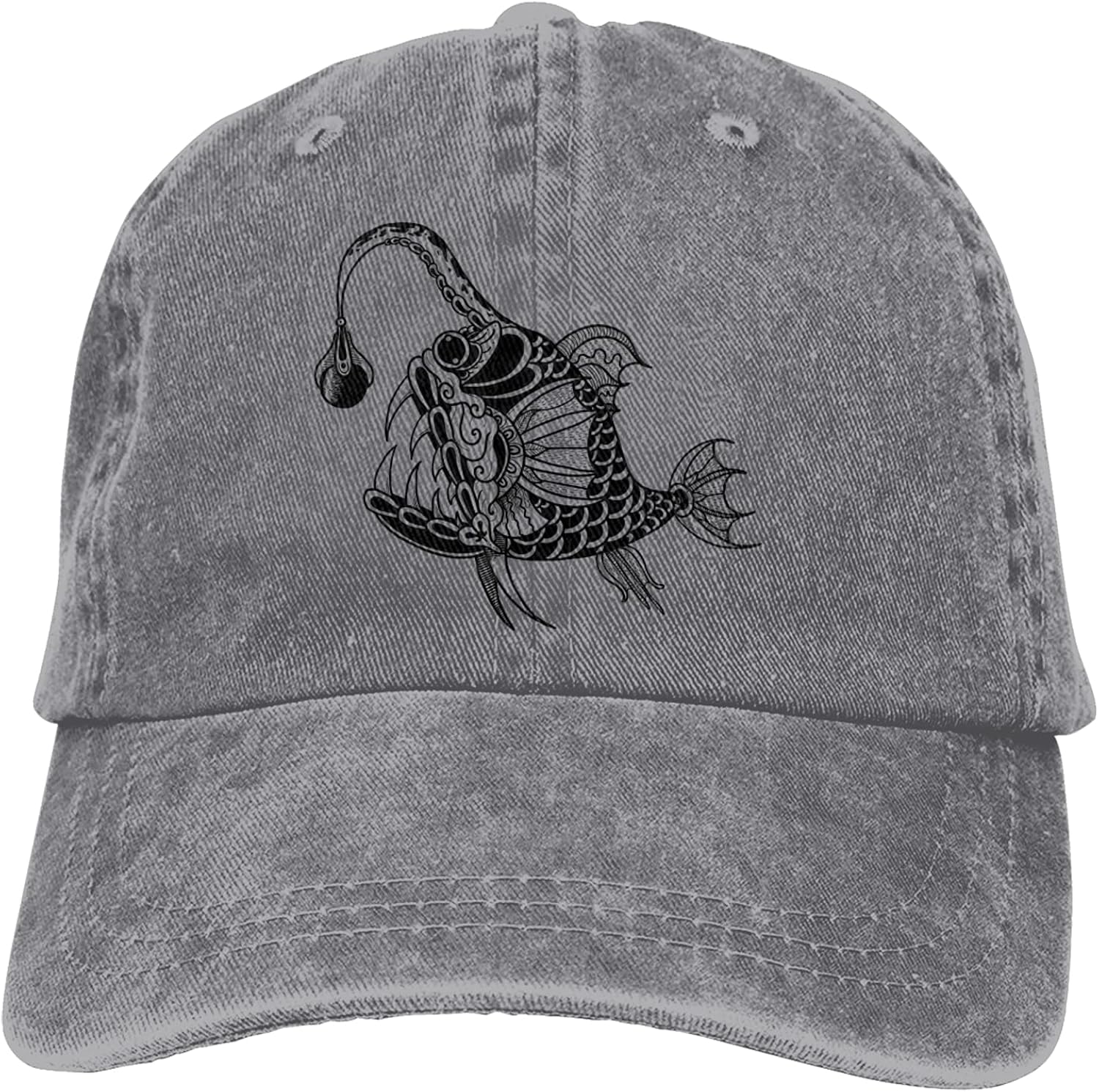 Angler Fish Cowboy Hats Adjustable Classic American Style Hat Sun Hat