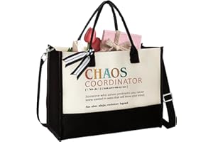 Pawzity Embroidery Thank You Gifts for Women, Coworker, Teacher - Administrative Chaos Coordinator Gifts - Tote Bag