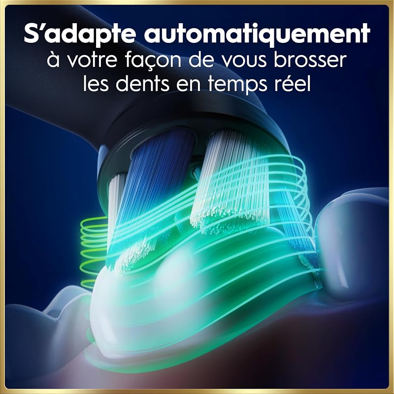 Brosses à Dents Electriques iO 9 Duo, 4 Brossettes, Noire et Rose