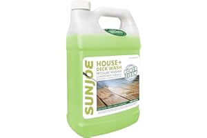 Sun Joe SPX-HDC1G House and Deck All-Purpose Pressure Washer Rated Concentrated Cleaner, 1-Gallon , White , 128 Fl Oz (Pack of 1)