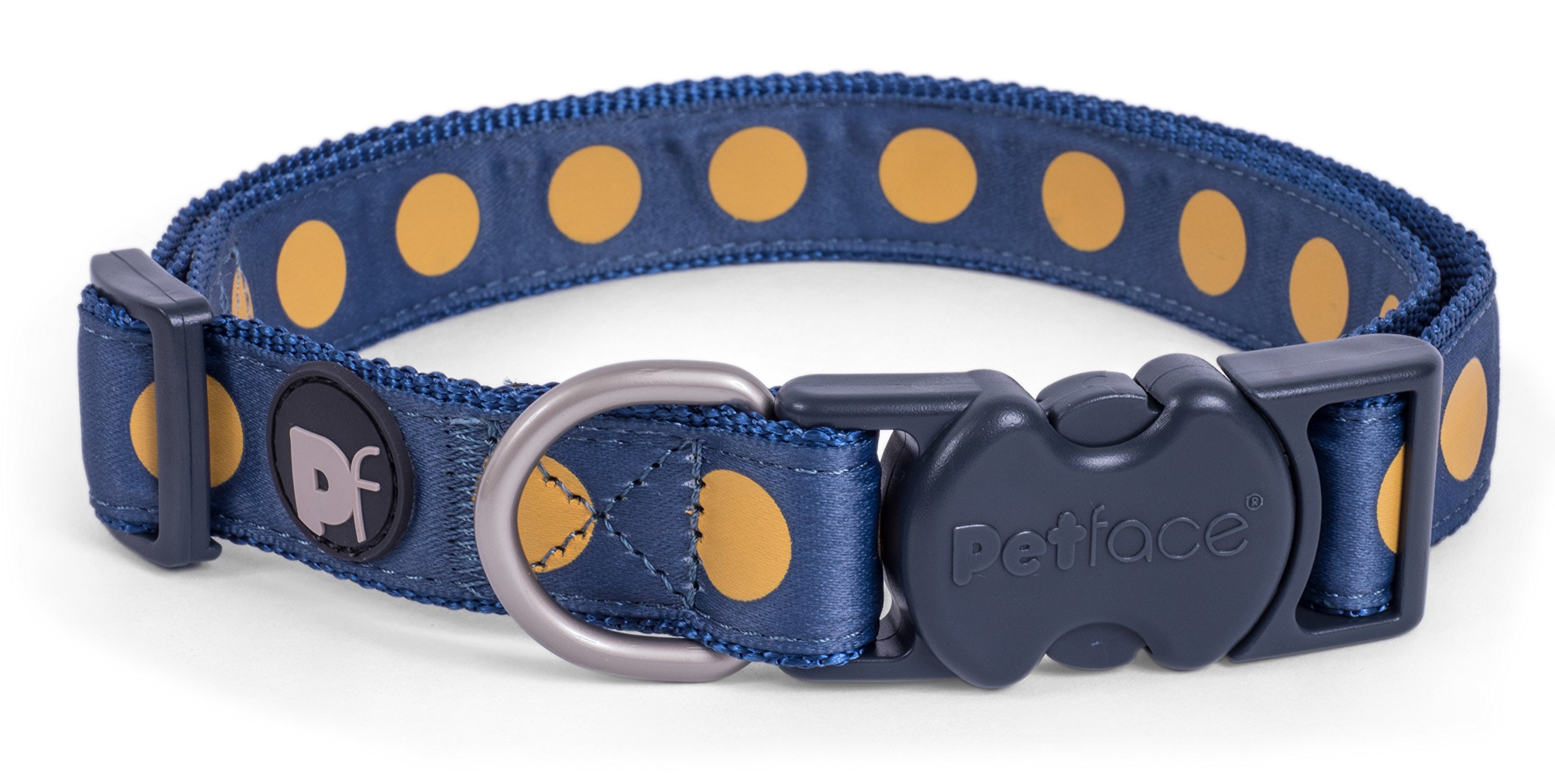 Petface Ocra Bold Spot Dog Collar, Small