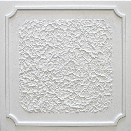 Polystyrene Ceiling Tiles Antik Pack 72 Pcs 18 Sqm White Amazon