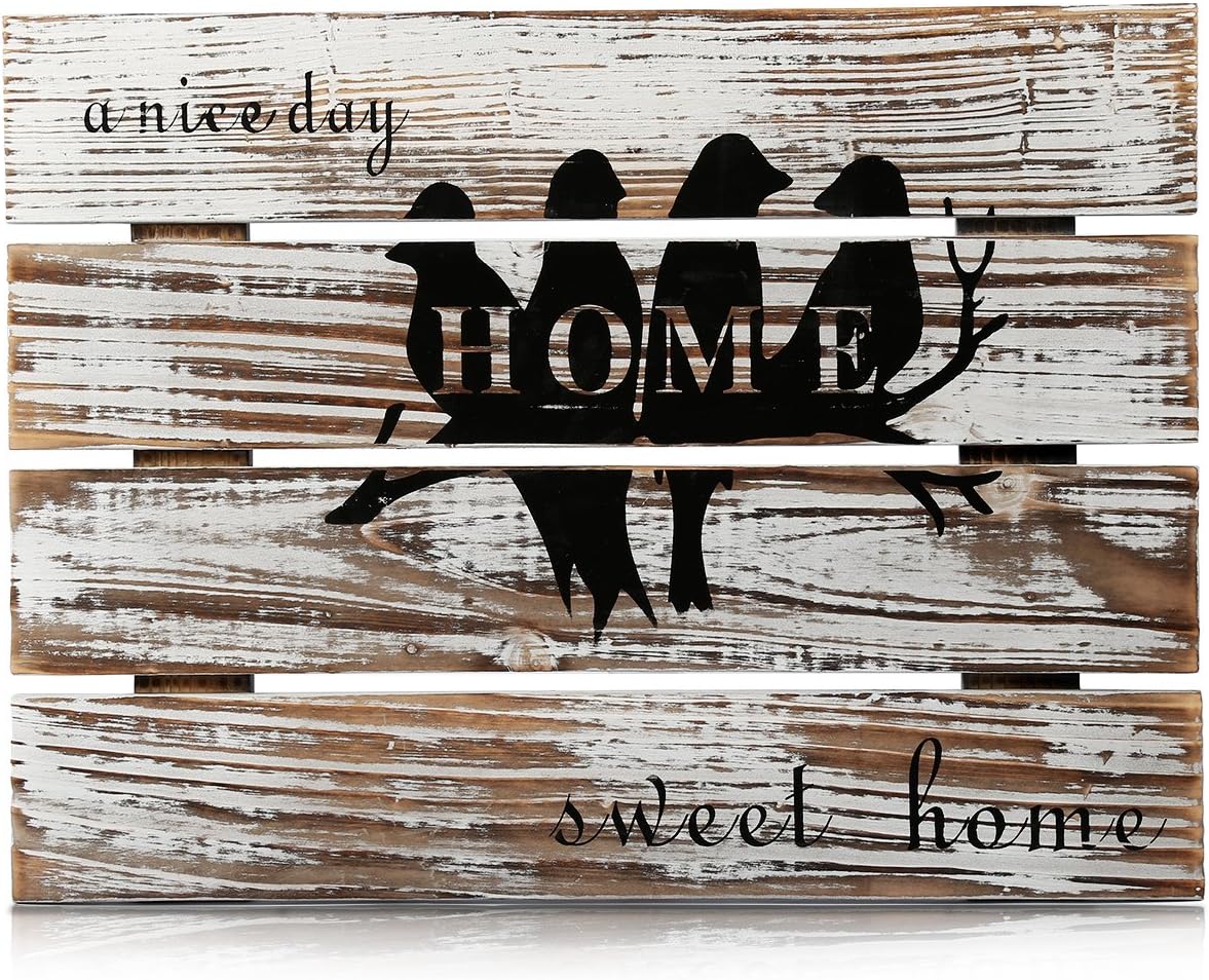 DOCMON Wall Decor-Farmhouse Decor-Home Decor -Decorative signs for Home or Outdoor,11.8 x 15.8 inches (Bird)